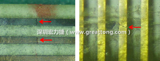 如果擔(dān)心這個(gè)方法可能對弄斷銅箔線路，也可以試著將銅箔線路旁沒有銅箔的位置切開，然后試著撕開剝離外層護(hù)膜(cover film)，達(dá)到相同的目的