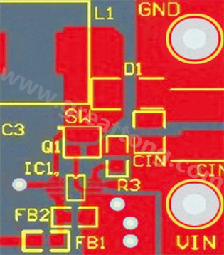星節(jié)點(diǎn)連接地平面及兩個(gè)小電流接地連接(IC和分壓器)。